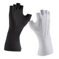 Fingerless Long-wristed Cotton Gloves Black XS